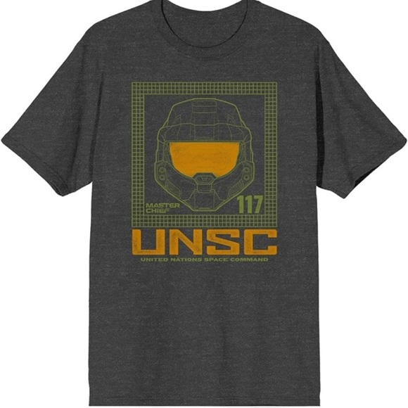 HALO T-Shirt Size L NEW Top Fan Apparel Master Chief UNSC 117 NEW Tee! - Picture 2 of 5
